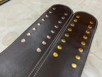 WWE Big Gold Shoprine Leather Send out Strap